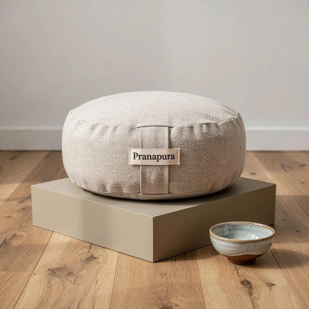 Pranapura Zafu Cojín de Meditación Ergonómico